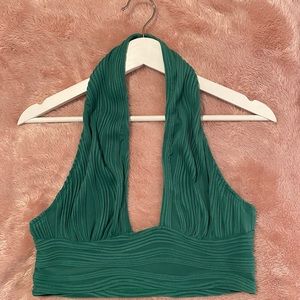 Green Halter Top